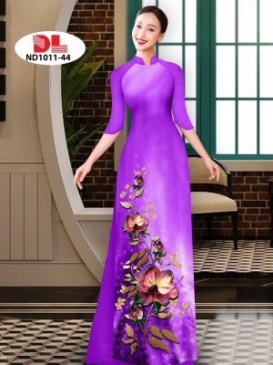 Vải Áo Dài Hoa In 3D AD ND1011 30